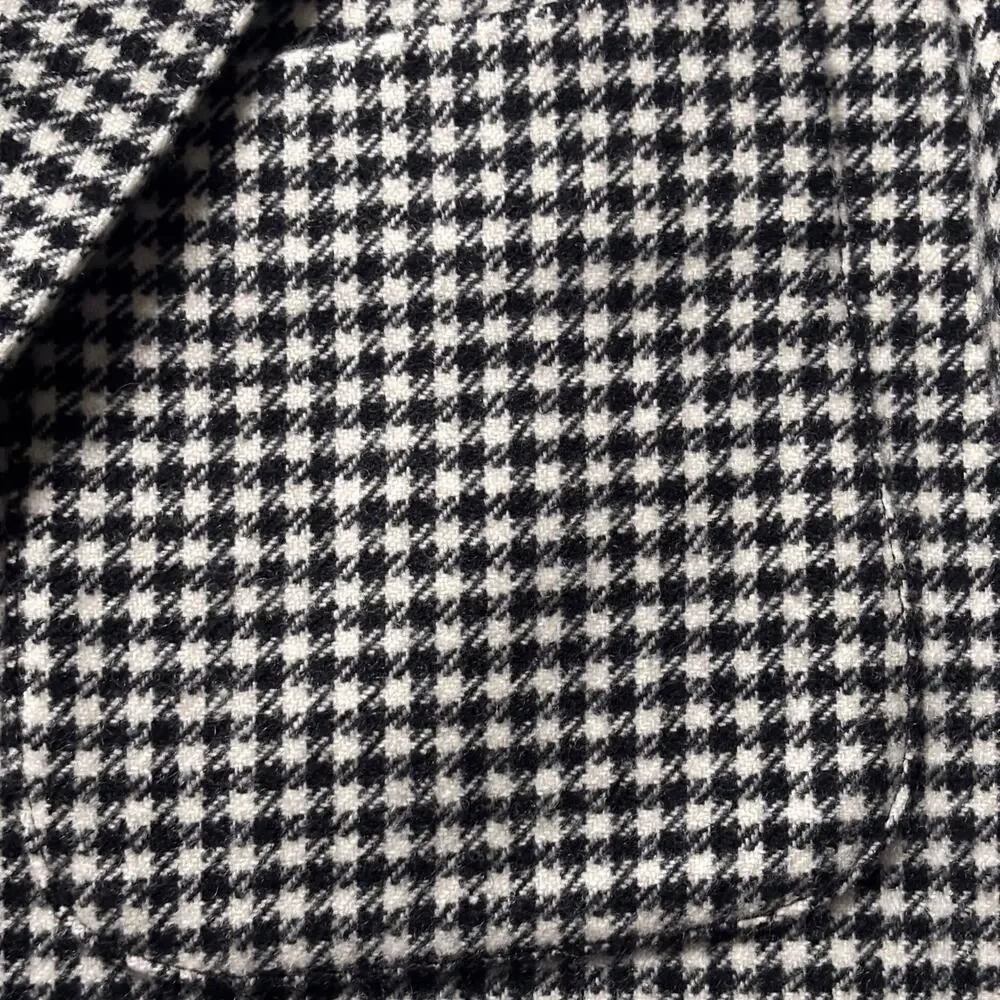 J CREW KENMARE BLACK AND WHITE BLAZER SIZE 39